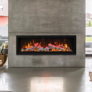 Amantii 50-in Symmetry Smart WiFi Enabled Built-In Linear Electric Fireplace - SYM50