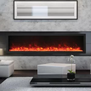 Amantii 88-in Panorama XT Smart Linear Electric Fireplace - Ice Media