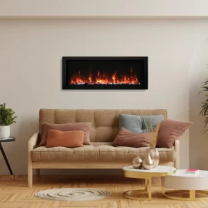 Amantii Panorama Series 60-In Slim Built-In Electric Fireplace