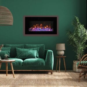 Amantii WM-FM Series 48-In Built-In or Wall Mount Electric Fireplace