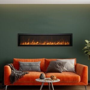 Amantii Panorama Series 60-In Extra Slim Built-In Electric Fireplace