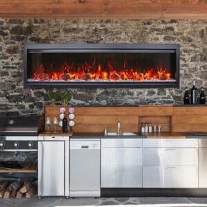 Amantii Symmetry Bespoke Linear Electric Fireplace