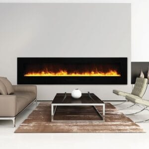 Amantii WM-FM Series 88-In Built-In or Wall Mount Electric Fireplace