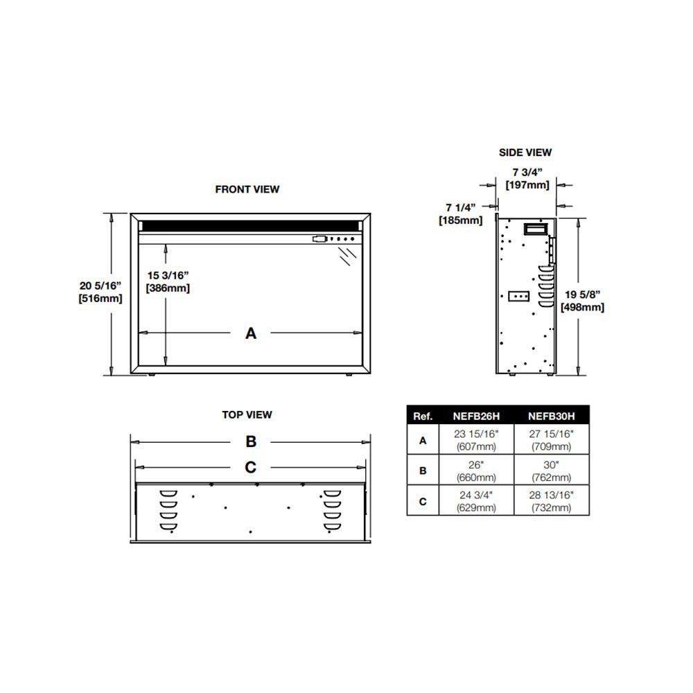 Napoleon Cineview Built-In Electric Fireplace - Darden Building Materials