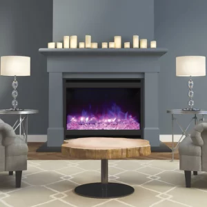 Amantii Zero Clearance Series Square 31-In Built-In Electric Fireplace