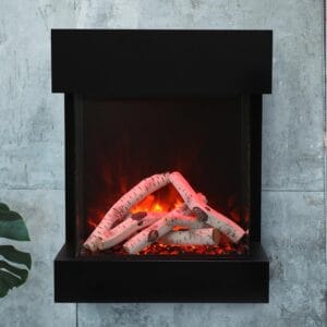 Amantii TruView Cube Wall Mount Electric Fireplace